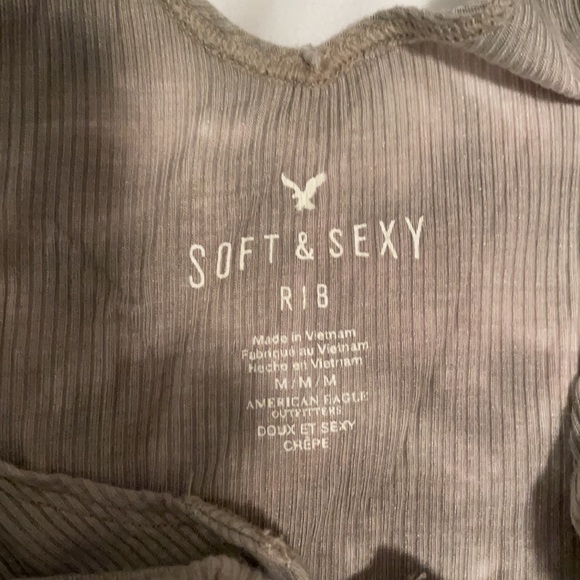 American eagle soft ribbed tie die crop top - Picture 3 of 3